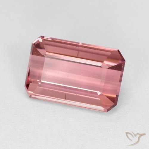 Tourmaline Rose moyen naturelle Octogone / coupe Émeraude, 1.53 ct, VS-SI