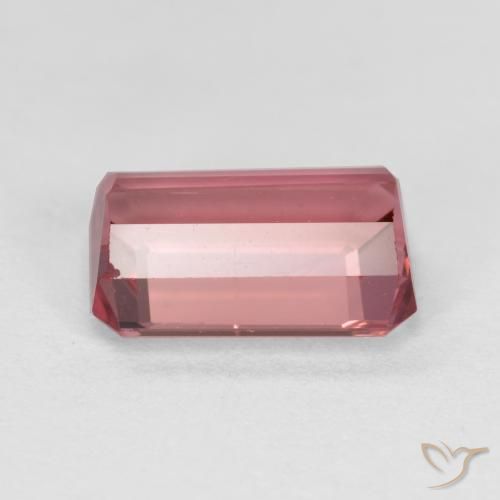 Tourmaline Rose moyen naturelle Octogone / coupe Émeraude, 1.53 ct, VS-SI