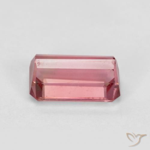 Tourmaline Rose moyen naturelle Octogone / coupe Émeraude, 1.54 ct, VS