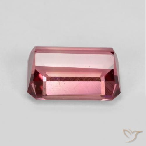 Tourmaline Rose moyen naturelle Octogone / coupe Émeraude, 1.68 ct, VVS-VS