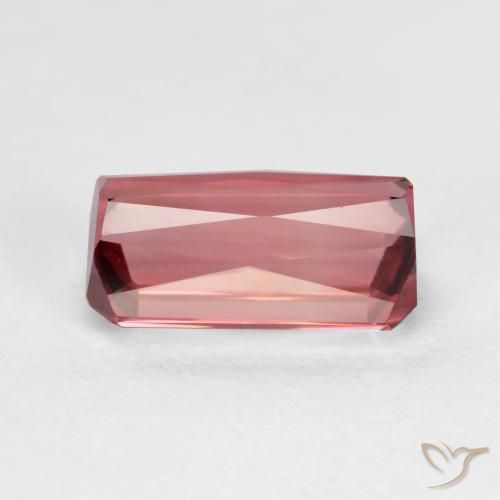 Tourmaline Rose foncé naturelle Octogone / coupe Émeraude, 1.95 ct, VVS-VS