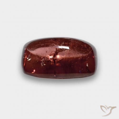 Tourmaline Rouge moyen naturelle Coussin, 5.81 ct, Transparent