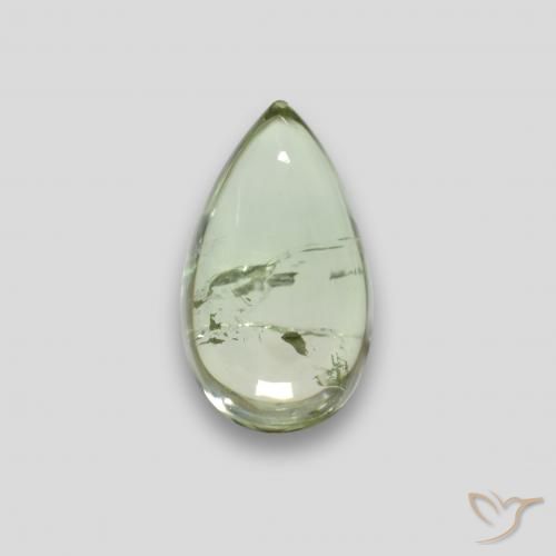 1.52ct Naturel Vert clair Tourmaline, En forme de poire, Transparent