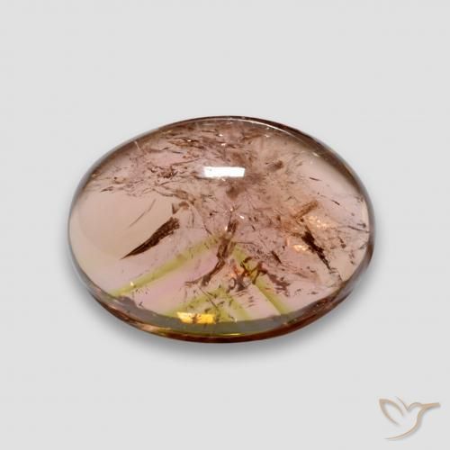 Tourmaline Rose léger naturelle ovale, 6.57 ct, Transparent