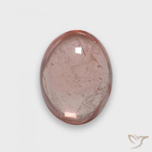 Tourmaline Rouge moyen naturelle ovale, 2.20 ct, Transparent