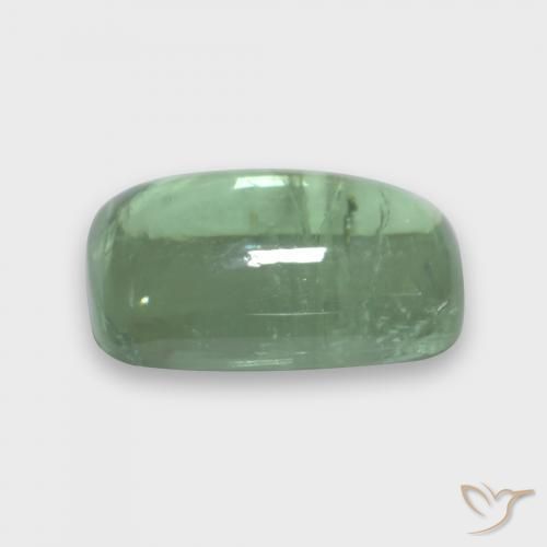 Tourmaline Vert jaune très clair naturelle Coussin, 3.19 ct, Transparent