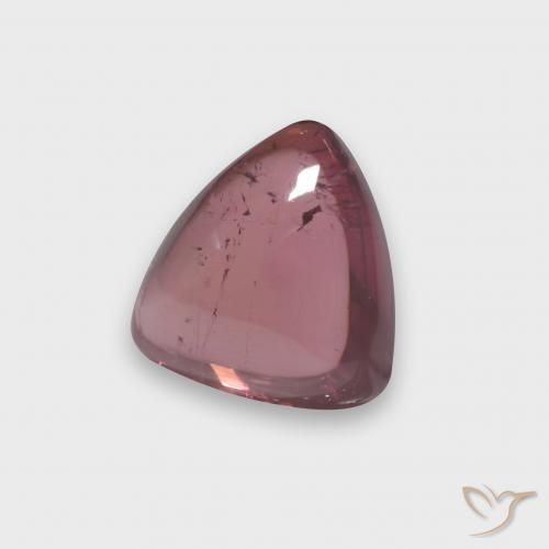 Tourmaline Rouge foncé naturelle Trillion, 1.83 ct, Transparent