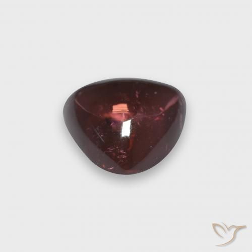 Tourmaline Rouge foncé naturelle Trillion, 1.83 ct, Transparent