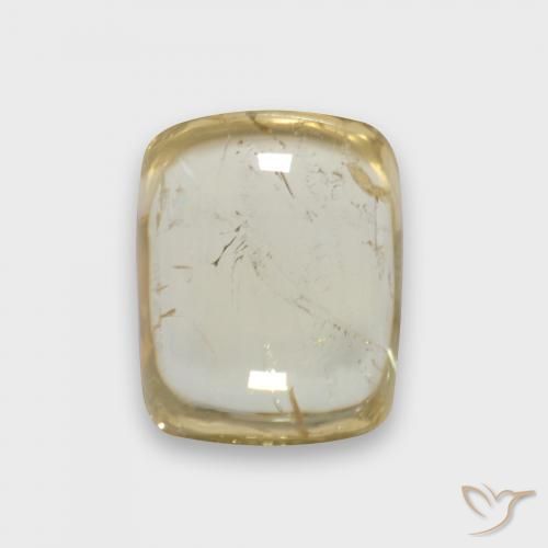 2.52ct Naturel Jaune pâle Tourmaline, Coussin, Transparent