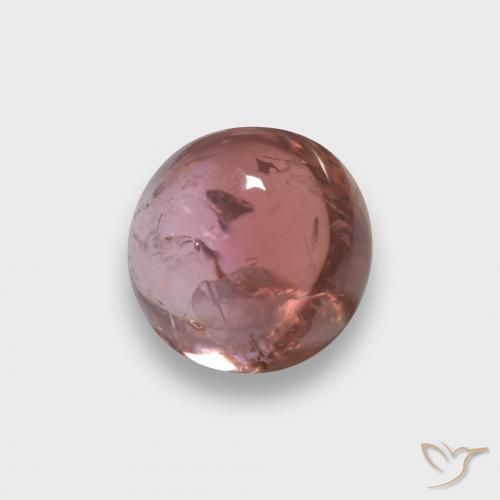 Tourmaline Rose rougeâtre naturelle Tour, 1.89 ct, Transparent