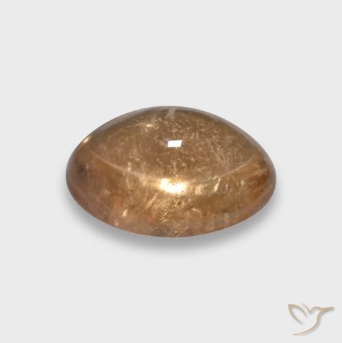 Tourmaline Orange cantaloup naturelle ovale, 3.73 ct, Transparent