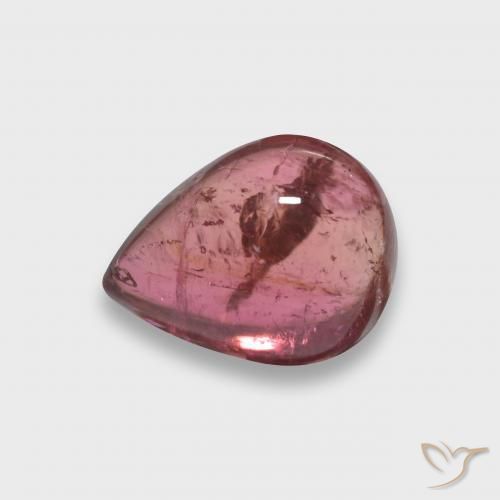 Tourmaline Cramoisi profond naturelle En forme de poire, 2.61 ct, Transparent