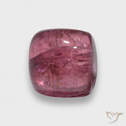 Tourmaline Rouge moyen naturelle Coussin, 2.13 ct, Transparent