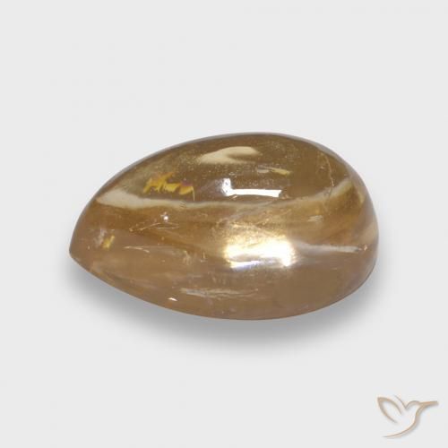 Tourmaline Doré léger naturelle En forme de poire, 2.42 ct, Transparent