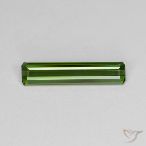 1.03ct Naturel Vert terreux Tourmaline, Taille émeraude, VVS-VS
