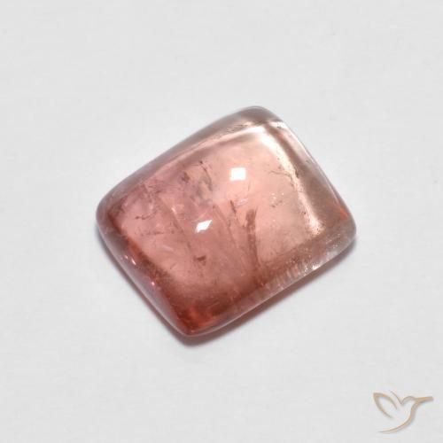 2.85ct Naturel Rose rose profond Tourmaline, Coussin, Transparent