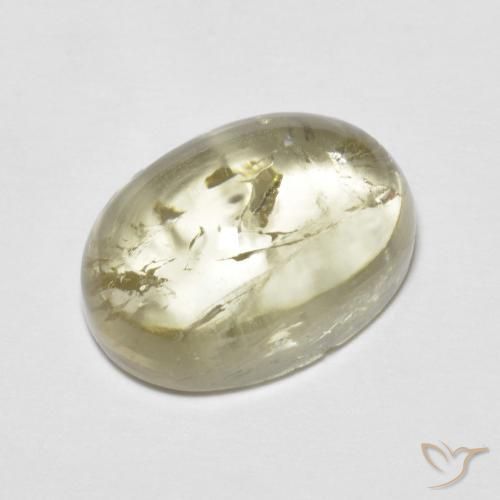 5.41ct Naturel Jaune pâle Tourmaline, ovale, Transparent