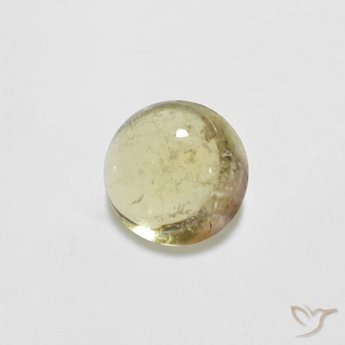 Tourmaline Jaune bourdon léger naturelle Tour, 0.75 ct, Transparent
