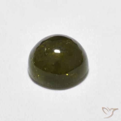 Tourmaline Vert foncé naturelle Tour, 0.68 ct, Translucide