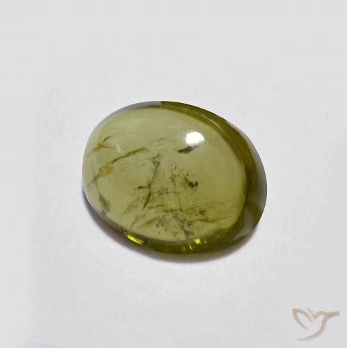 Tourmaline Vert foncé naturelle ovale, 1.26 ct, Transparent