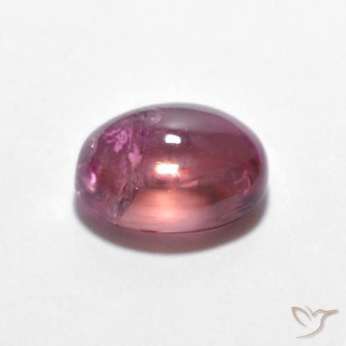 Tourmaline Pourpre moyen naturelle ovale, 1.31 ct, Transparent