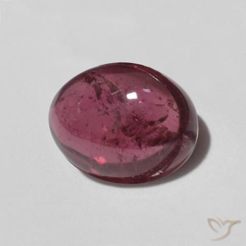 Tourmaline Rouge framboises naturelle ovale, 2.77 ct, Transparent