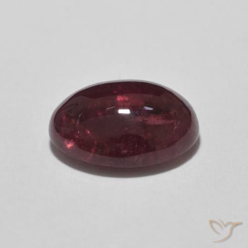 Tourmaline Rouge framboises naturelle ovale, 2.77 ct, Transparent