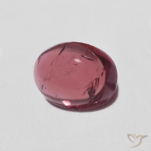 Tourmaline Pourpre de baie naturelle ovale, 1.25 ct, Transparent