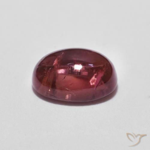 Tourmaline Pourpre de baie naturelle ovale, 1.25 ct, Transparent