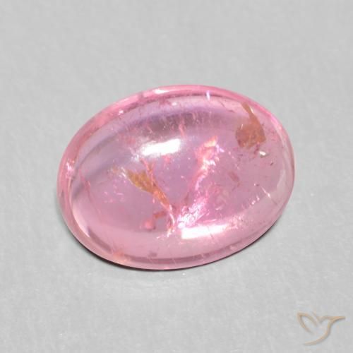 Tourmaline Rose intense naturelle ovale, 1.31 ct, Transparent