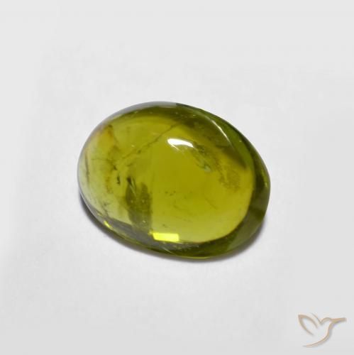 Tourmaline Vert foncé naturelle ovale, 1.12 ct, Transparent