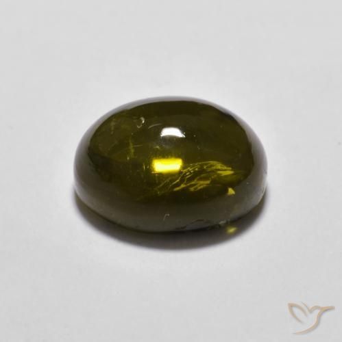 Tourmaline Vert chaud naturelle ovale, 1.82 ct, Transparent