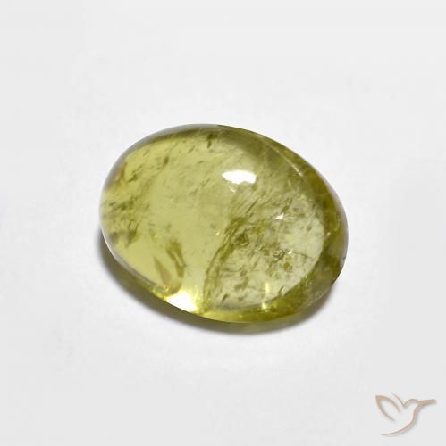Tourmaline Vert clair naturelle ovale, 1.53 ct, Transparent