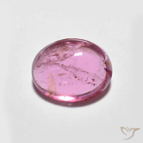 Tourmaline Rose vif naturelle ovale, 1.60 ct, Transparent