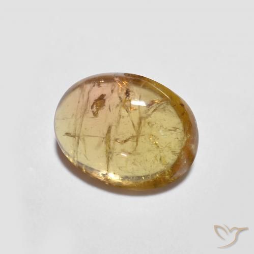 Tourmaline Brun doré naturelle ovale, 1.50 ct, Transparent