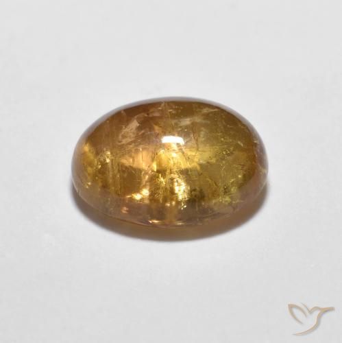 Tourmaline Brun doré naturelle ovale, 1.50 ct, Transparent