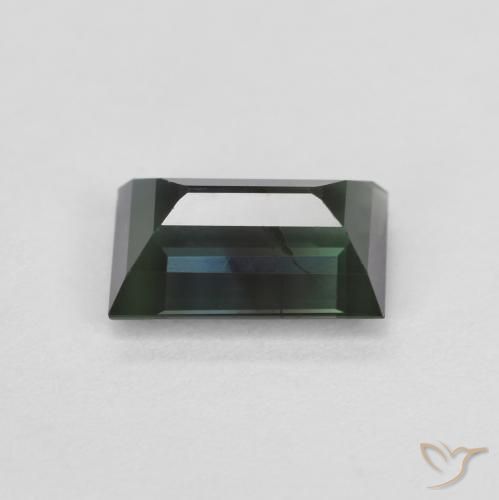 Tourmaline Vert moyen naturelle Baquette, 1.22 ct, VS