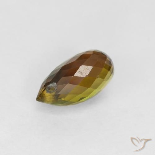 Tourmaline Marron chaud naturelle Briolette, 0.80 ct, VS-SI