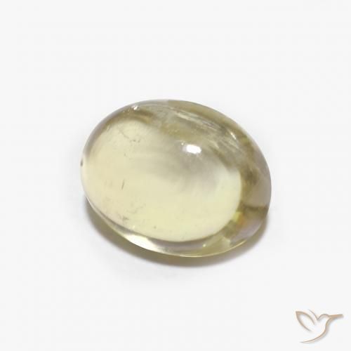 Tourmaline Jaune pâle naturelle ovale, 1.79 ct, Transparent