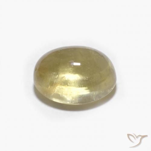Tourmaline Jaune pâle naturelle ovale, 1.79 ct, Transparent