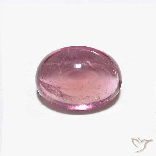 1.51ct Naturel Rose vif Tourmaline, ovale, Transparent