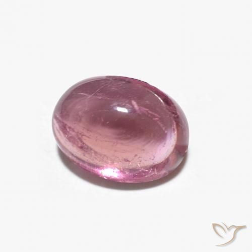 Tourmaline Rose vif naturelle ovale, 1.51 ct, Transparent