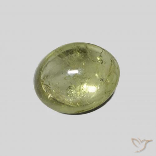 Tourmaline Vert clair naturelle ovale, 3.89 ct, Transparent