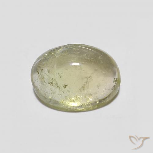 1.86ct Naturel Vert-jaune moyen Tourmaline, ovale, Transparent