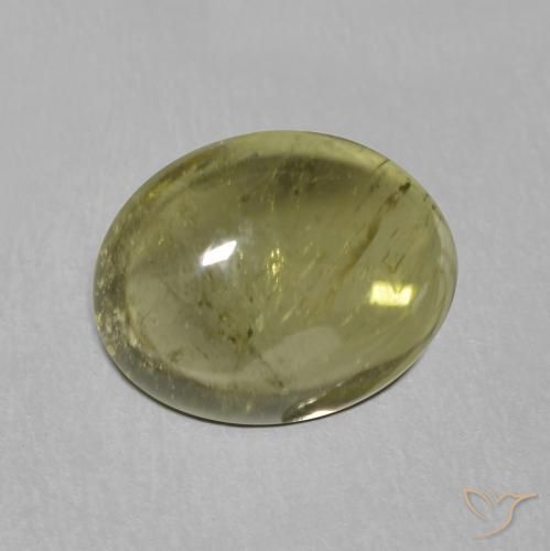 Tourmaline Vert moyen naturelle ovale, 1.22 ct, Transparent