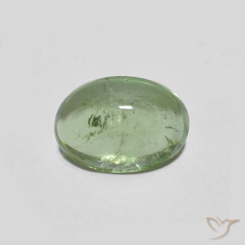 1.43ct Naturel Vert clair Tourmaline, ovale, Transparent