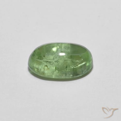Tourmaline Vert clair naturelle ovale, 1.43 ct, Transparent