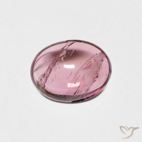 1.36ct Naturel Violet Rosâtre Tourmaline, ovale, Transparent