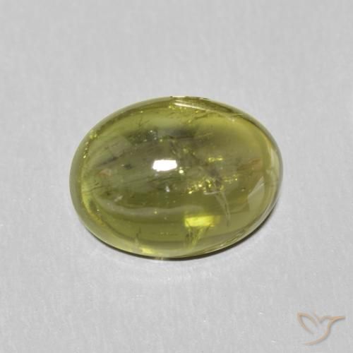1.45ct Naturel Vert moyen Tourmaline, ovale, Transparent