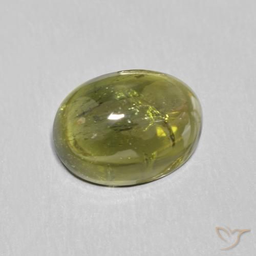 Tourmaline Vert moyen naturelle ovale, 1.45 ct, Transparent
